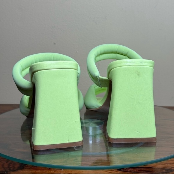 Open Edit Stella Sandal in Neon Green - Picture 10 of 16
